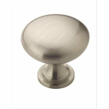 AMEROCK Edona 1-1/4 in 32 mm Diameter Satin Nickel Cabinet Knob, 25PK 1913658